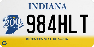 IN license plate 984HLT