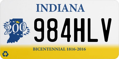 IN license plate 984HLV