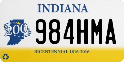 IN license plate 984HMA