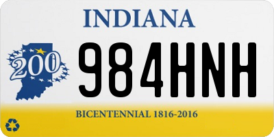 IN license plate 984HNH