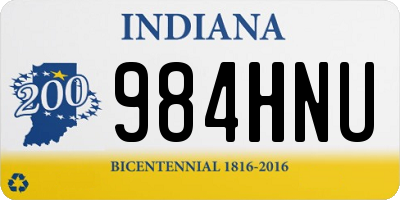 IN license plate 984HNU