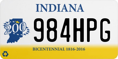 IN license plate 984HPG