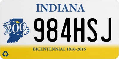 IN license plate 984HSJ