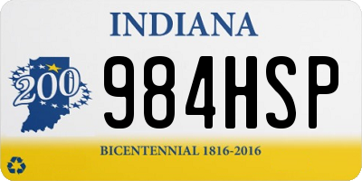 IN license plate 984HSP