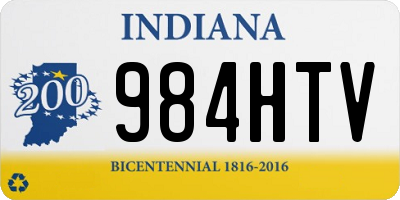 IN license plate 984HTV