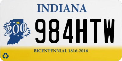 IN license plate 984HTW