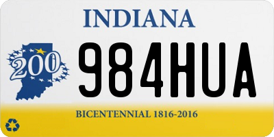 IN license plate 984HUA