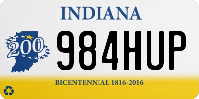 IN license plate 984HUP