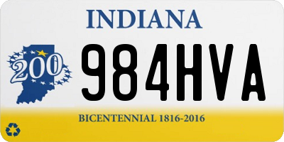 IN license plate 984HVA