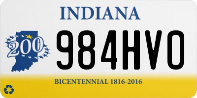 IN license plate 984HVO