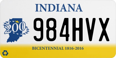 IN license plate 984HVX