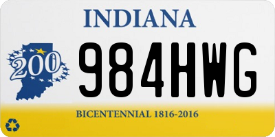 IN license plate 984HWG