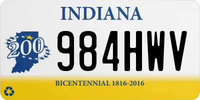 IN license plate 984HWV