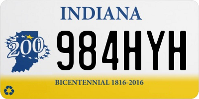 IN license plate 984HYH