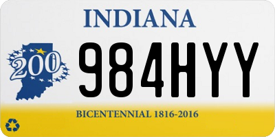 IN license plate 984HYY