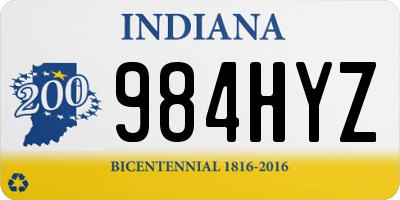 IN license plate 984HYZ