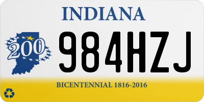 IN license plate 984HZJ