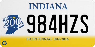 IN license plate 984HZS