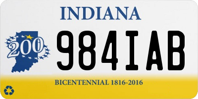 IN license plate 984IAB