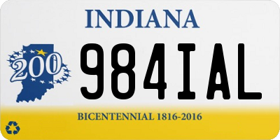 IN license plate 984IAL