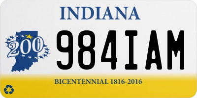 IN license plate 984IAM