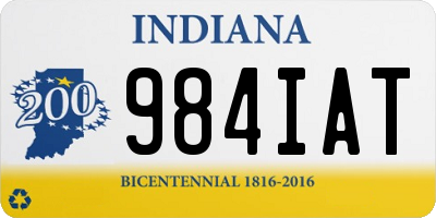 IN license plate 984IAT