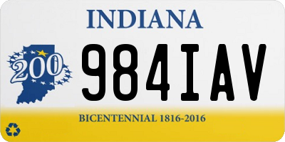 IN license plate 984IAV