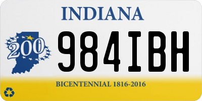 IN license plate 984IBH