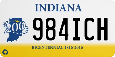 IN license plate 984ICH