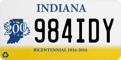 IN license plate 984IDY