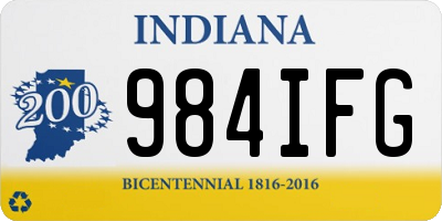 IN license plate 984IFG