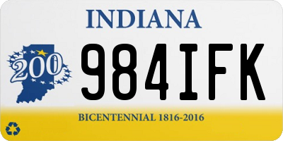 IN license plate 984IFK