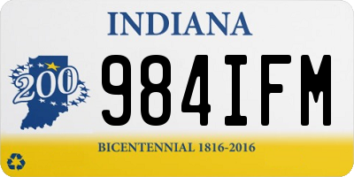 IN license plate 984IFM