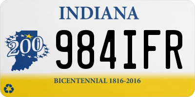 IN license plate 984IFR