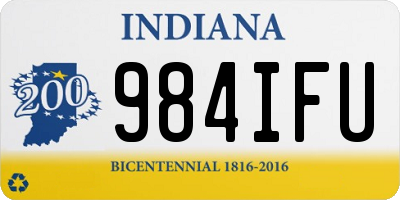 IN license plate 984IFU