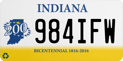 IN license plate 984IFW