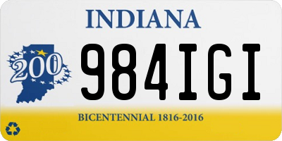 IN license plate 984IGI
