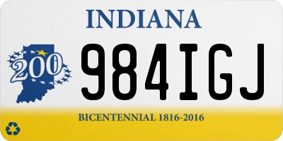 IN license plate 984IGJ