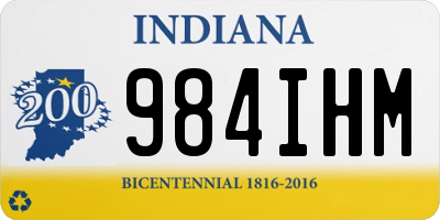 IN license plate 984IHM