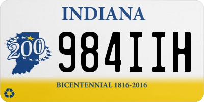 IN license plate 984IIH