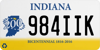 IN license plate 984IIK