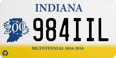 IN license plate 984IIL