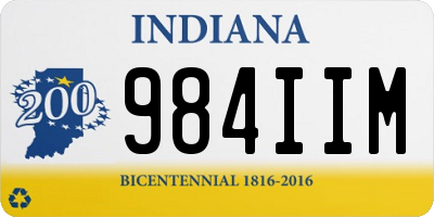 IN license plate 984IIM