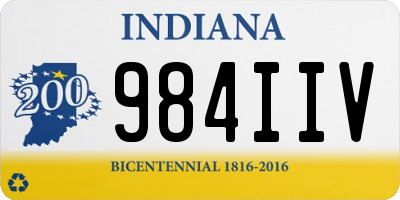 IN license plate 984IIV