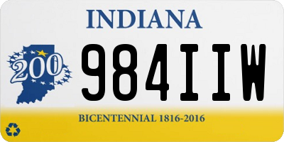 IN license plate 984IIW