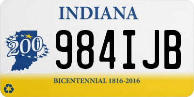 IN license plate 984IJB