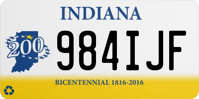 IN license plate 984IJF