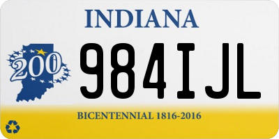 IN license plate 984IJL