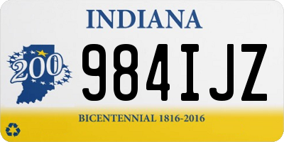 IN license plate 984IJZ