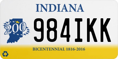 IN license plate 984IKK